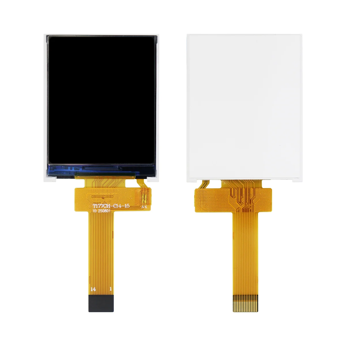1.77 Inch TFT LCD Display Module 128*160 ST7735 4-Wire SPI 14P Plug-in Color Screen for Industrial Control M132