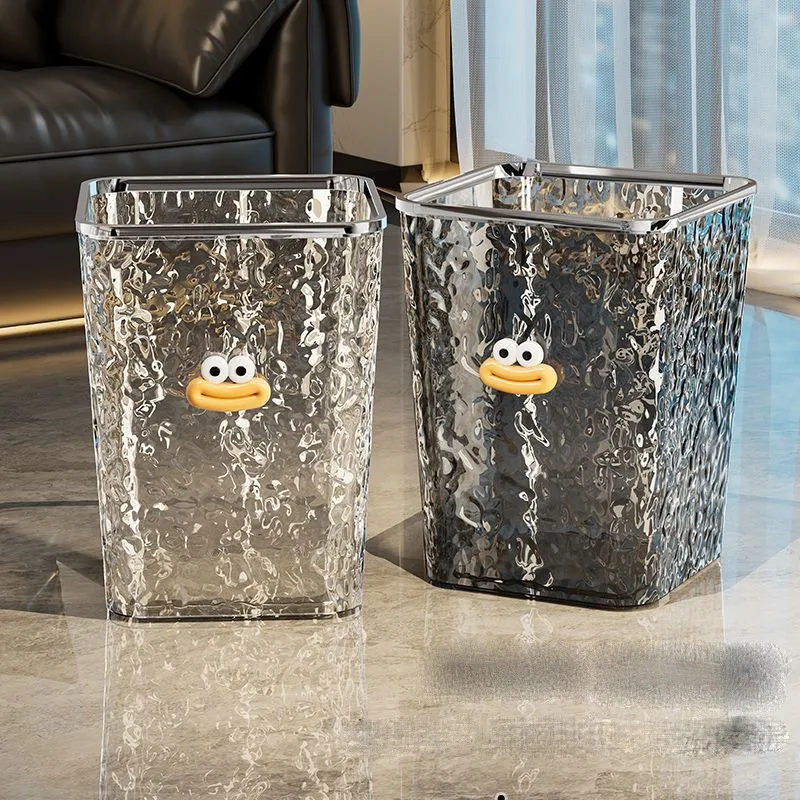

Press Type Plastics Garbage Bin Household Living Room Increased Capacity Bathroom Toilet Bedroom Kitchen Paper Basket ZF488