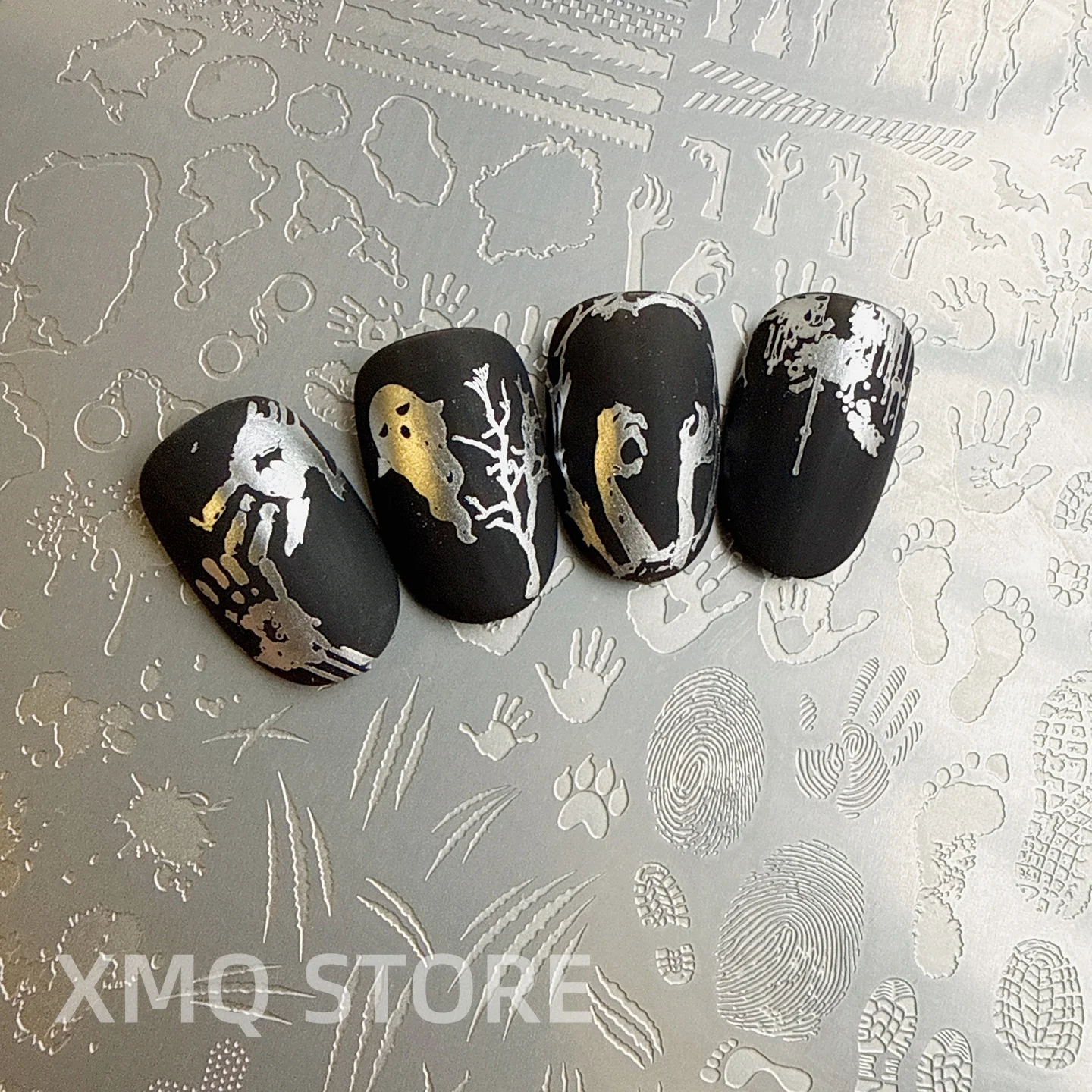 XMQ NAIL ART STAMPING PLATE HALLOWEEN TEMPLATES NUMBERS IMAGEPLATE
