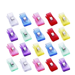 KRABALL 20/50Pcs Multi-Functional Clothing Sewing Clip Plastic Color Binding DIY Process Crochet Sewing Tool Accessories