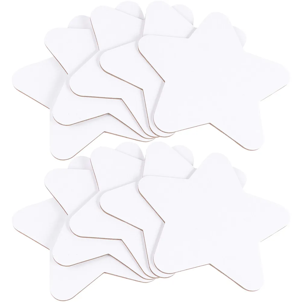 10Pcs Star Shape Oil Painting Board Blank Cotton Canvas Panel for Artists Acrylic Painting Craft DIY Art Supplies Drawing Board