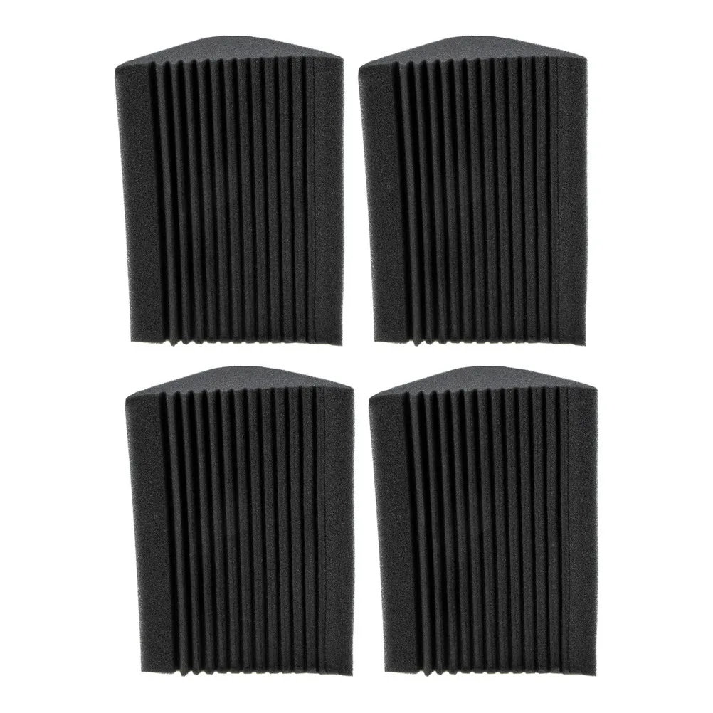 4Pcs Low Frequency Sound Absorbing Soundproof Corner Panels Tiles for Ktv Acoustic Soundproof Wall Insulation