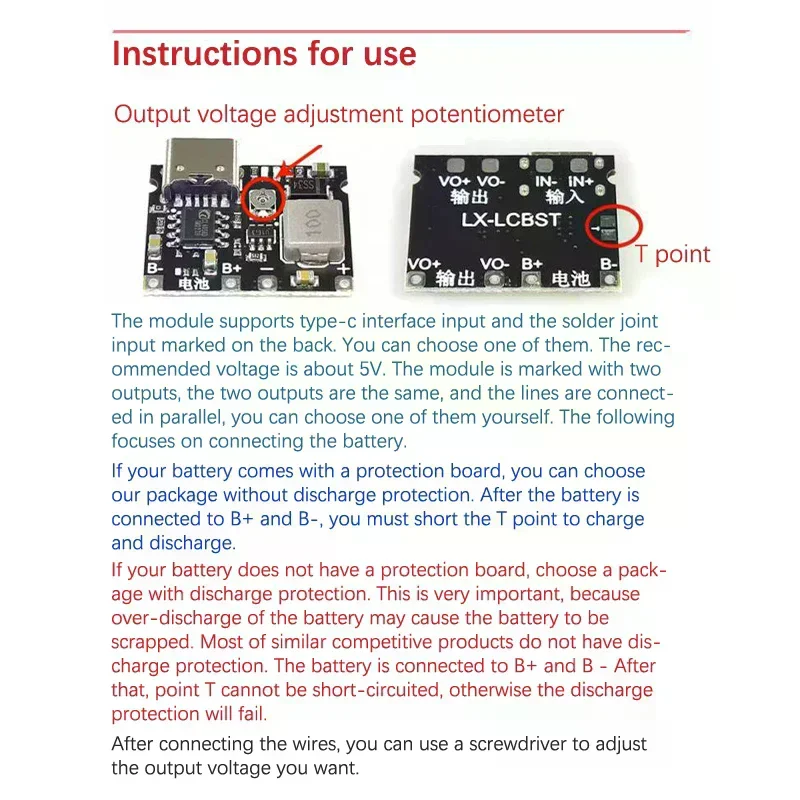 USB Type-C 2A Lithium Battery Fast Charge Module Lithium Li-ion 18650 3.7V 4.2V Battery Charger Board DC-DC Step Up Boost Module