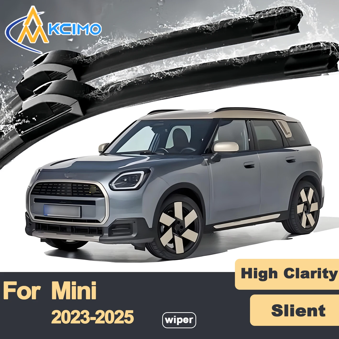 

Premium Rubber Durable Silent Windshield Wiper Blades 2pcs for Mini Countryman U25 2023-2025 Front Wiper Blades Set