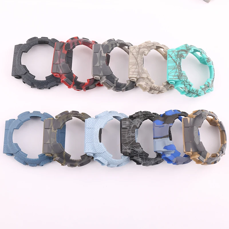 Resin camo strap for men and women GA110 120 140 GD120 GAX100 silicone case