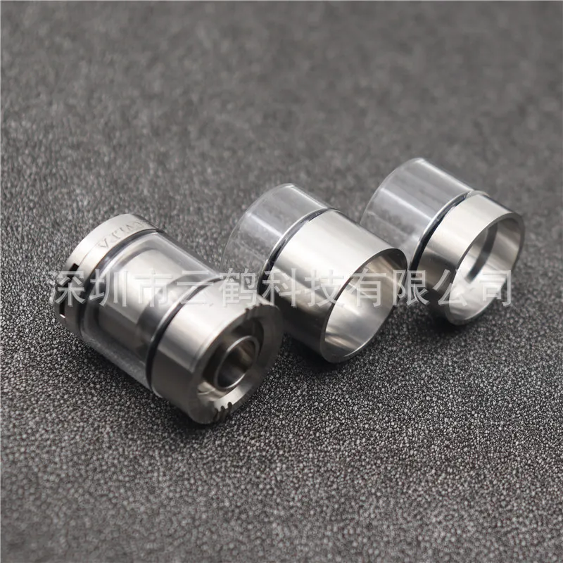 FATUBE патио 3 полу стальной ящик PEI акриловая прямая трубка стеклянная фурнитура одинарная батарея MTL RTA