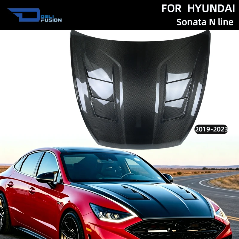 

For 2019-2023 Hyundai Sonata N Line JW Xmotion Style Vented Hood Carbon Bonnet Car Exterior Body Kit Accessories
