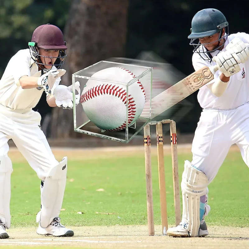 

Акриловая бейсбольная витрина премиум-класса с защитой от ультрафиолета — прозрачный квадратный шар с подписью, сувенир и коллекционный держатель