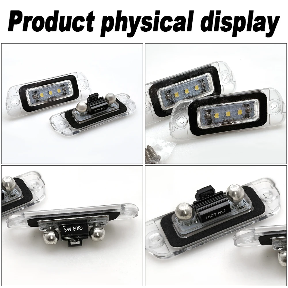 LED License Plate Light Lamp Error Free for Benz Mercedes GL Class X164 GL Class X164 R Class W251 GL 350 GL450