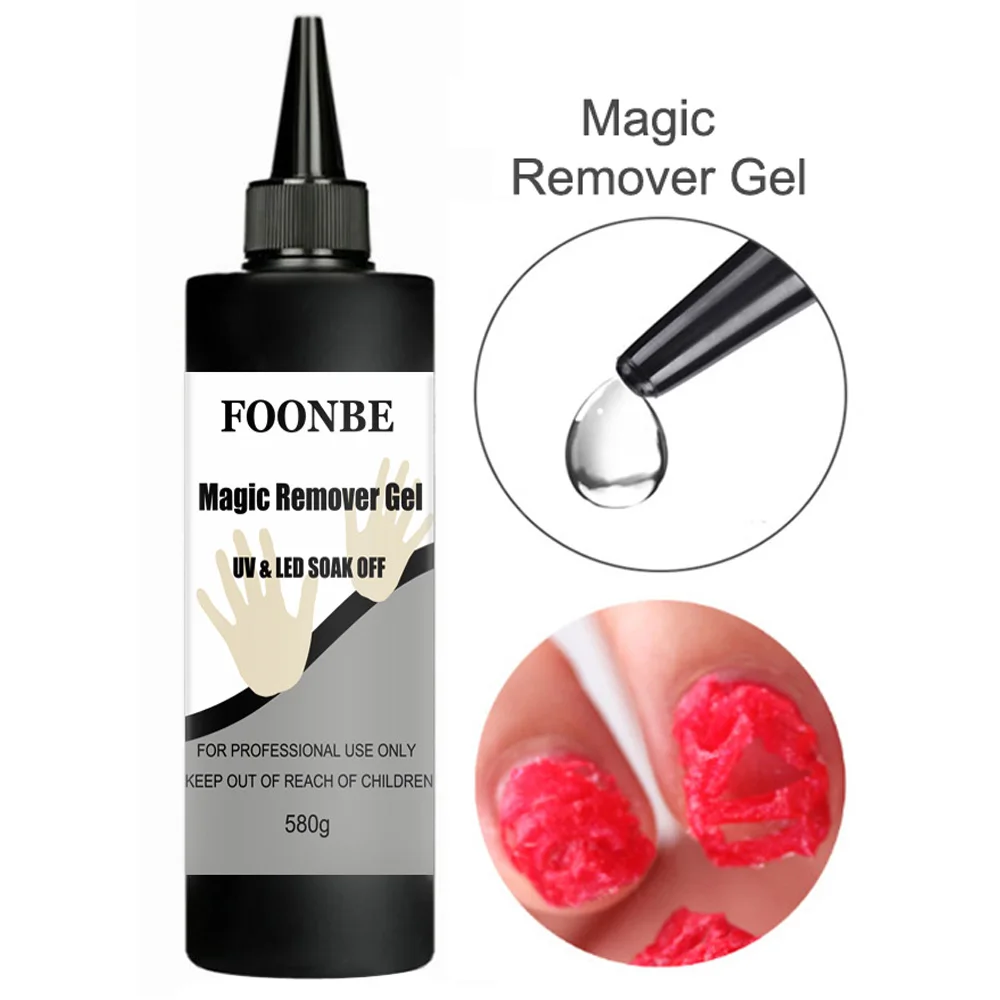 Foonbe 580g Super couche de finition Gel de Base pour vernis à ongles Gel Transparent tremper UV Gel vernis manucure semi-permanen