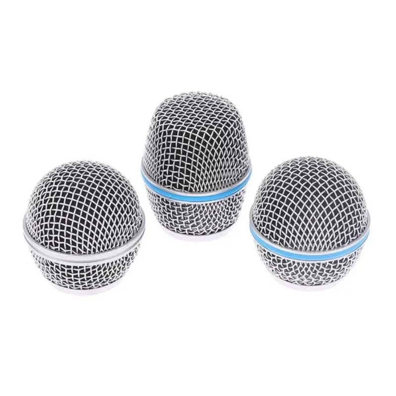 Y51A Threaded Microphone Head Cover Replacement Metal Shell Grille Part for Daily Care, Recording Work and Stage Voice Use