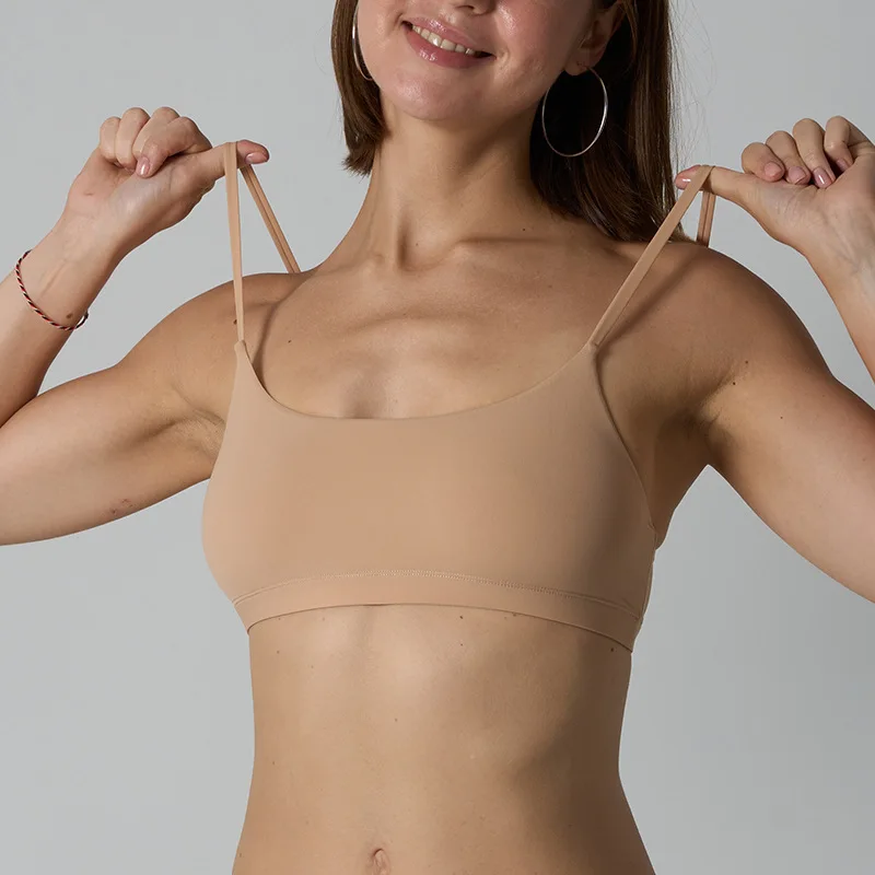 

High Stretch Wireless Sports Bra – Ultra-Light Barely-There Feel, No Wire, Perfect for Home & Yoga