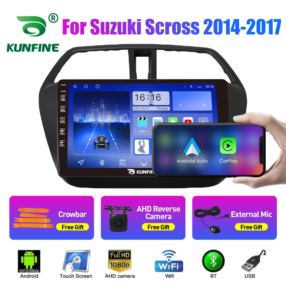 Car Stereo for Suzuki Scross 2014 2015 2016 2017 Octa Core Android 10.0 Car DVD GPS Navigation Multimedia Player Deckless Radio