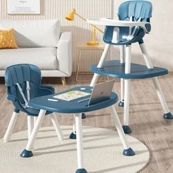 Multi-functional baby dining chair Growth dining chair for children 0-5 years detachable student backrest desk study chair