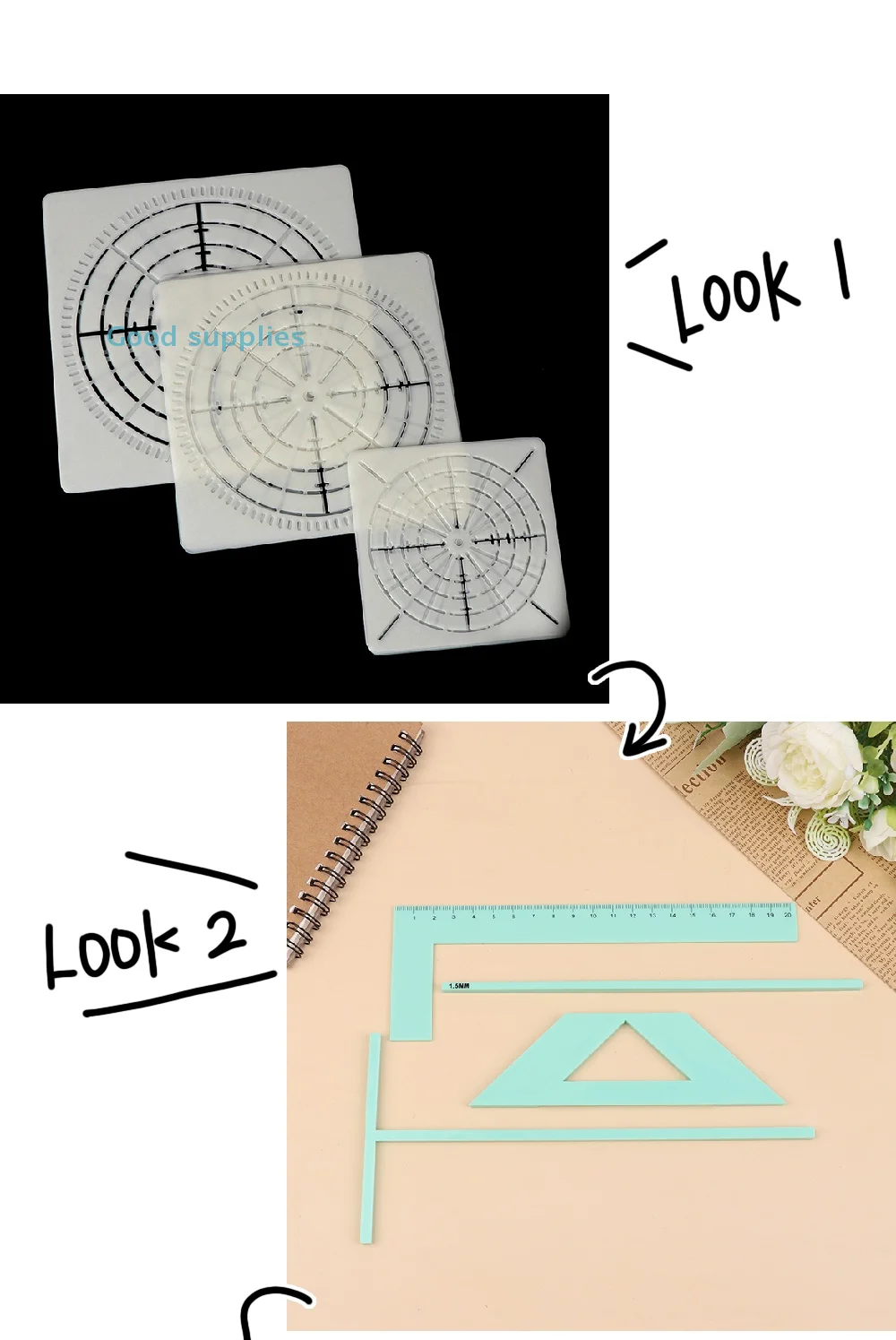Easy Bookbinding Scrapbooking Tool - Plastic Positioner Ruler for Efficient Production Convenient Binding Device for Handbooks