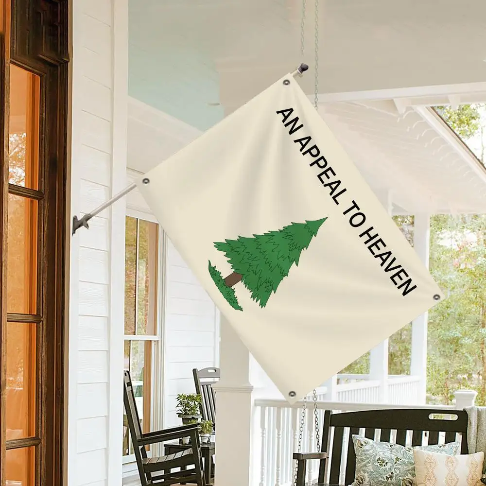 Appeal To Heaven Flags 3x5 Ft Custom Banner For Garage Door Room Decor Wall Out Decoration With Metal Buckle