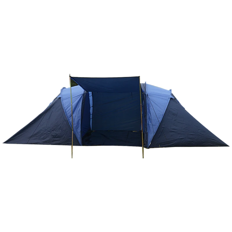 

Professional Manufacturer Khemah Three Season Windproof 190T Polyester Fiberglass 8 10 Person Family CampingTunnel Tent