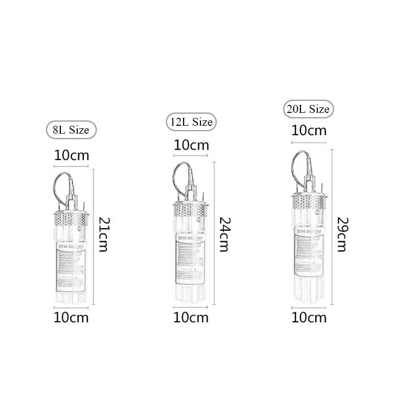 Imagem -06 - Bomba de Água Solar dc 12v 24v Alta Pressão Bomba de Energia Solar Submersível Poço Aço Inoxidável Bomba Diafragma Elétrica Jardim