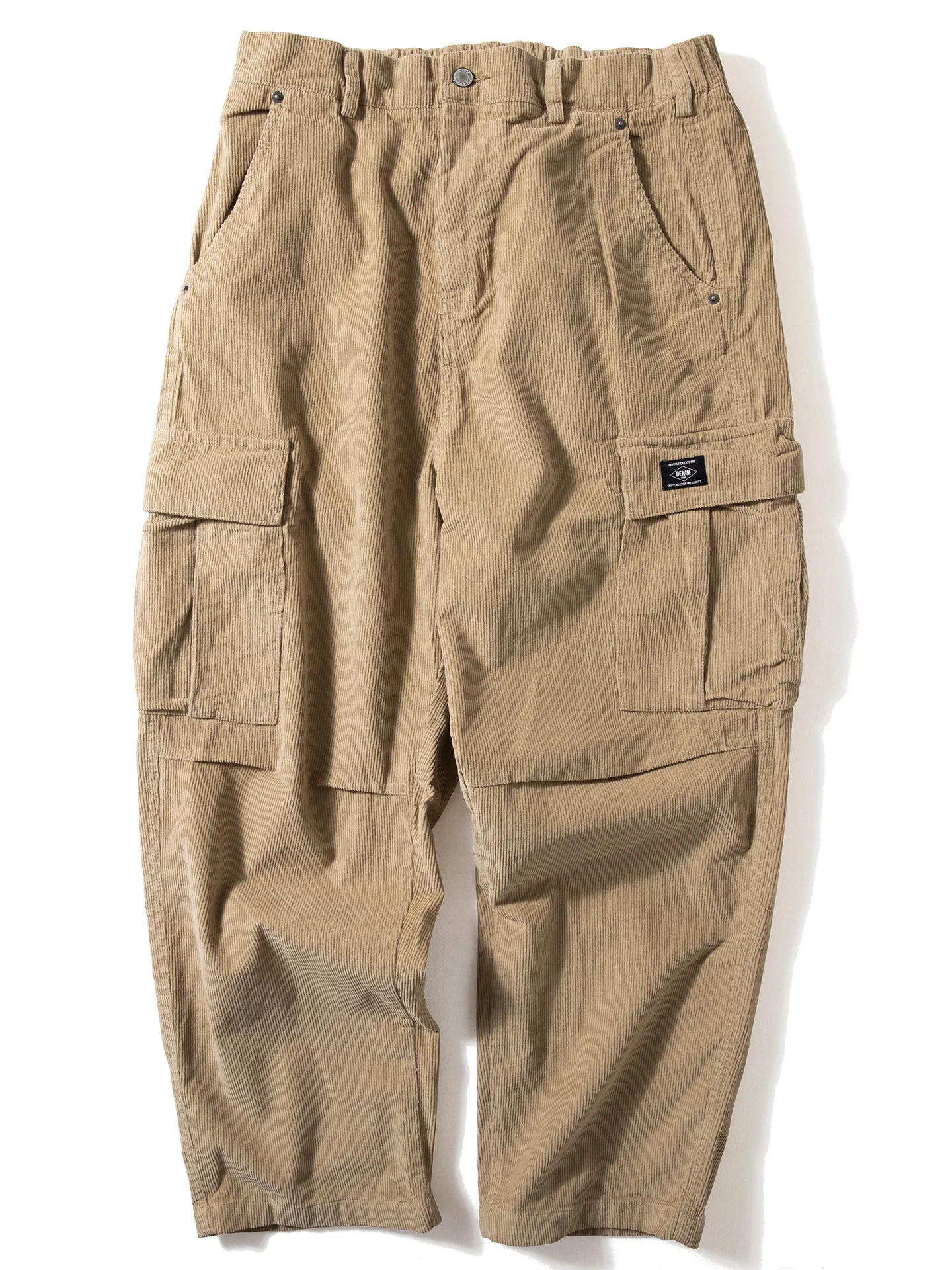 

American Workwear Sle Corduroy Wide Leg Pants Men Heavyweight Pure Cotton Loose Straight Casual Long Trousers