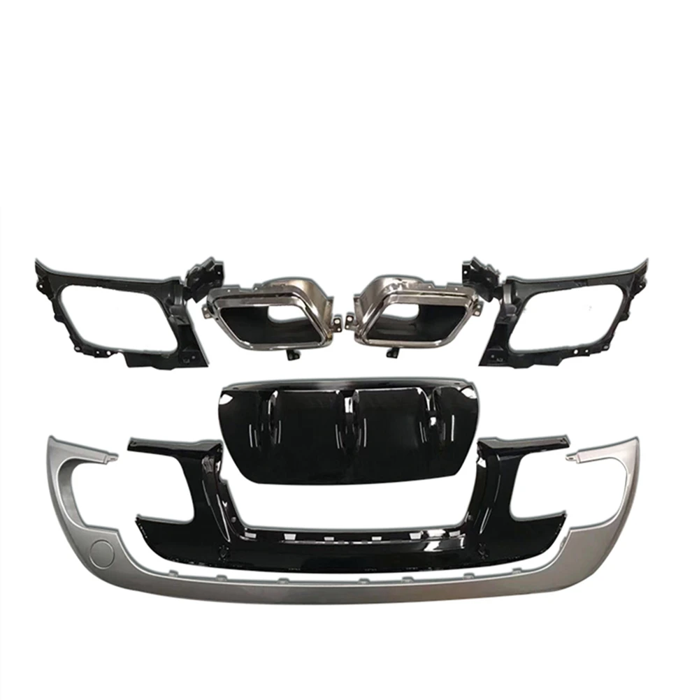 Diffuser Achter Bumper Lip Voor Land Rover Range Rover Velar 2017-2023 Staart Uitlaat Tip Uitlaatpijp Spoiler Frame beugel Splitter