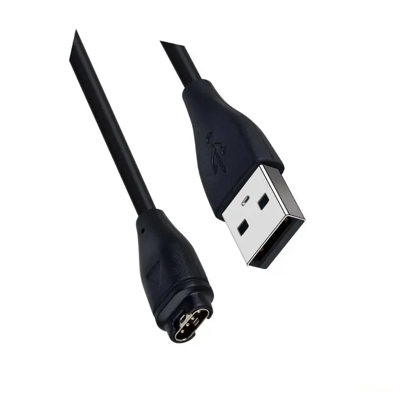 B03F Replacement Smartwatch Cord, Black 1 Meter USB-A Cable