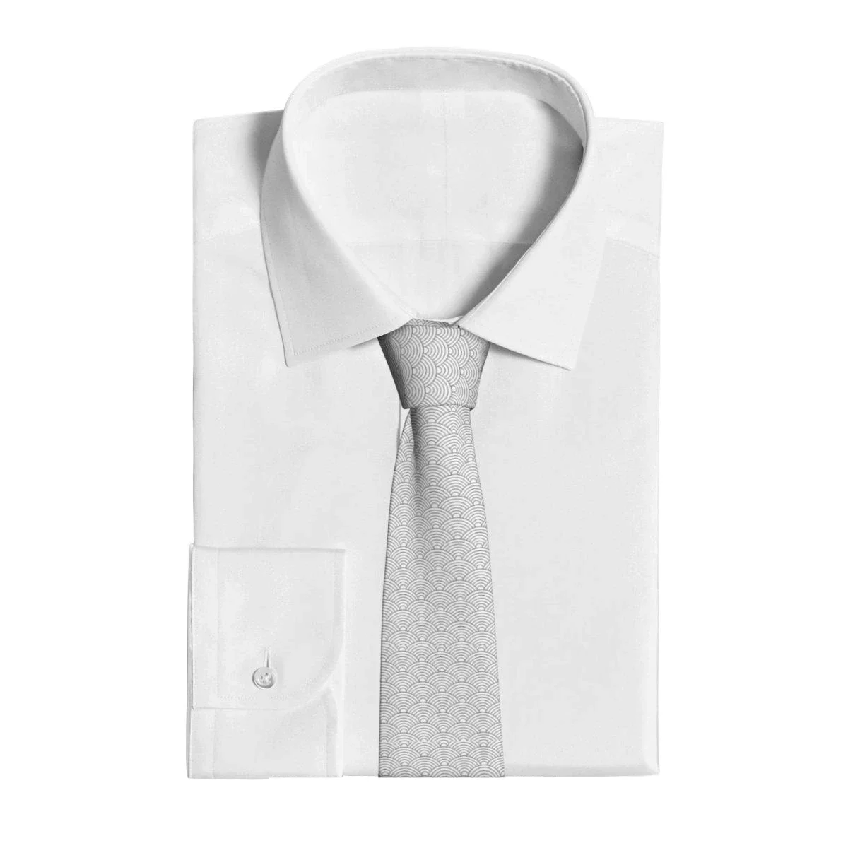 موجات عظيمة موجة يابانية كلاسيكية للرجال مطبوعة بوليستر بعرض 8 سم ربطة عنق للحفلات التنكرية