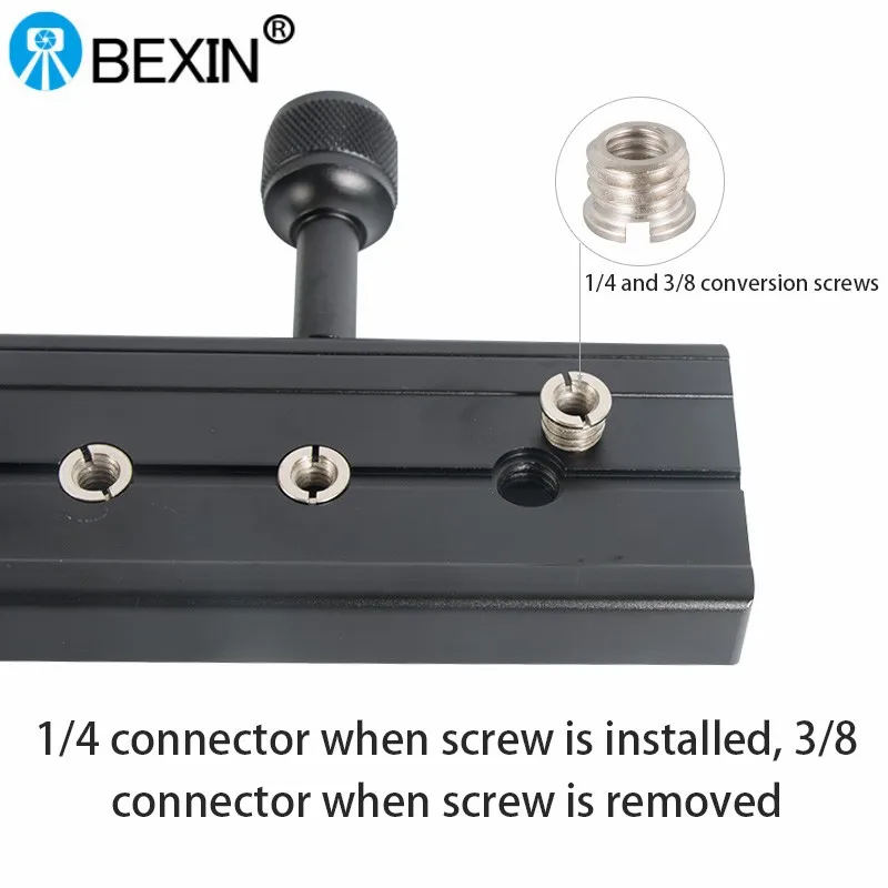 BEXIN QR120 Camera Clamp Long Plate Mount Clamp Tripod Plate Adapter Telephono Lens Clamp for Arca Swiss Plate Tripod Dslr