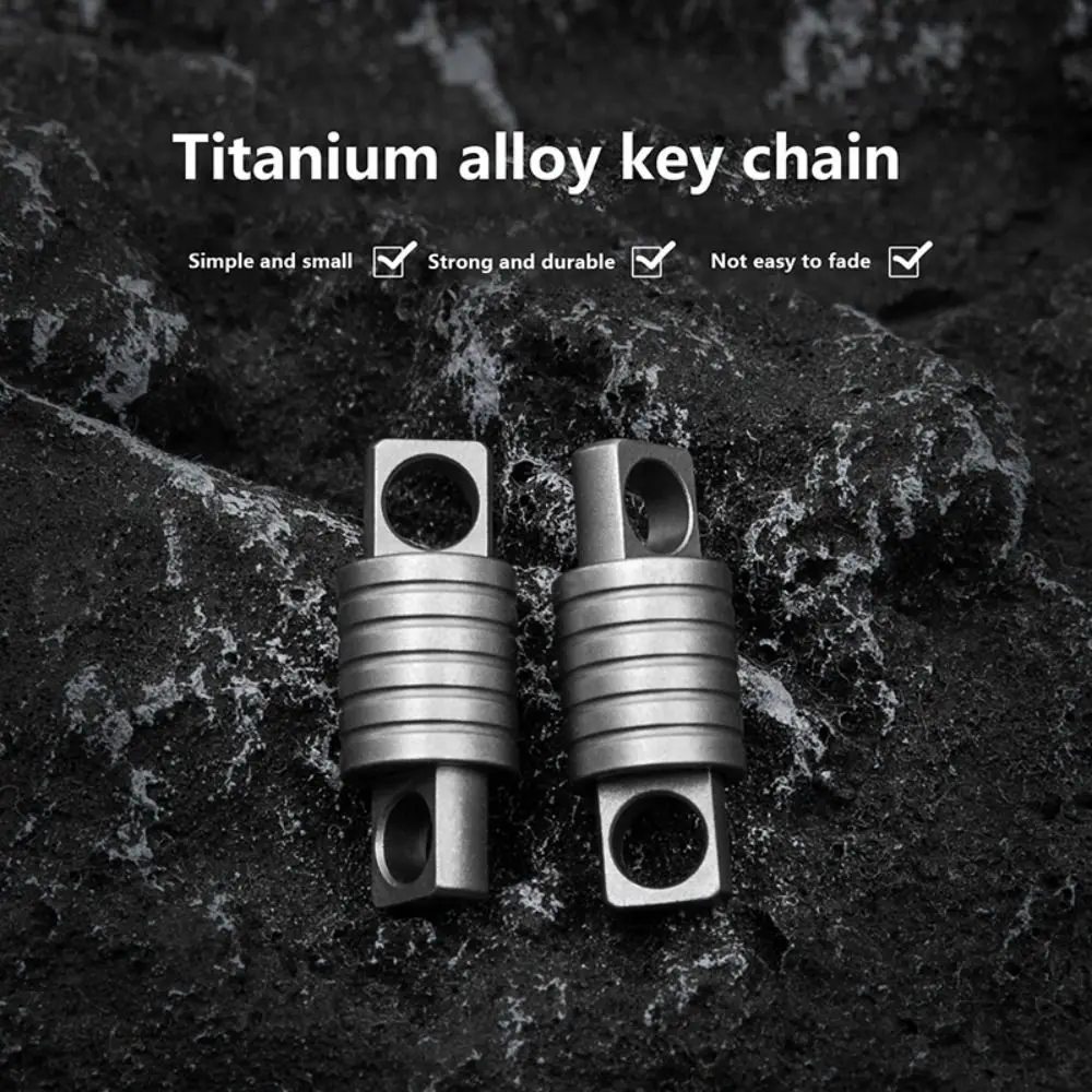 Quick Release 360° Rotatable Titanium Keychain Swivel Accessories Mini Spinner Buckle Holder Silver Connect Accessories Outdoor