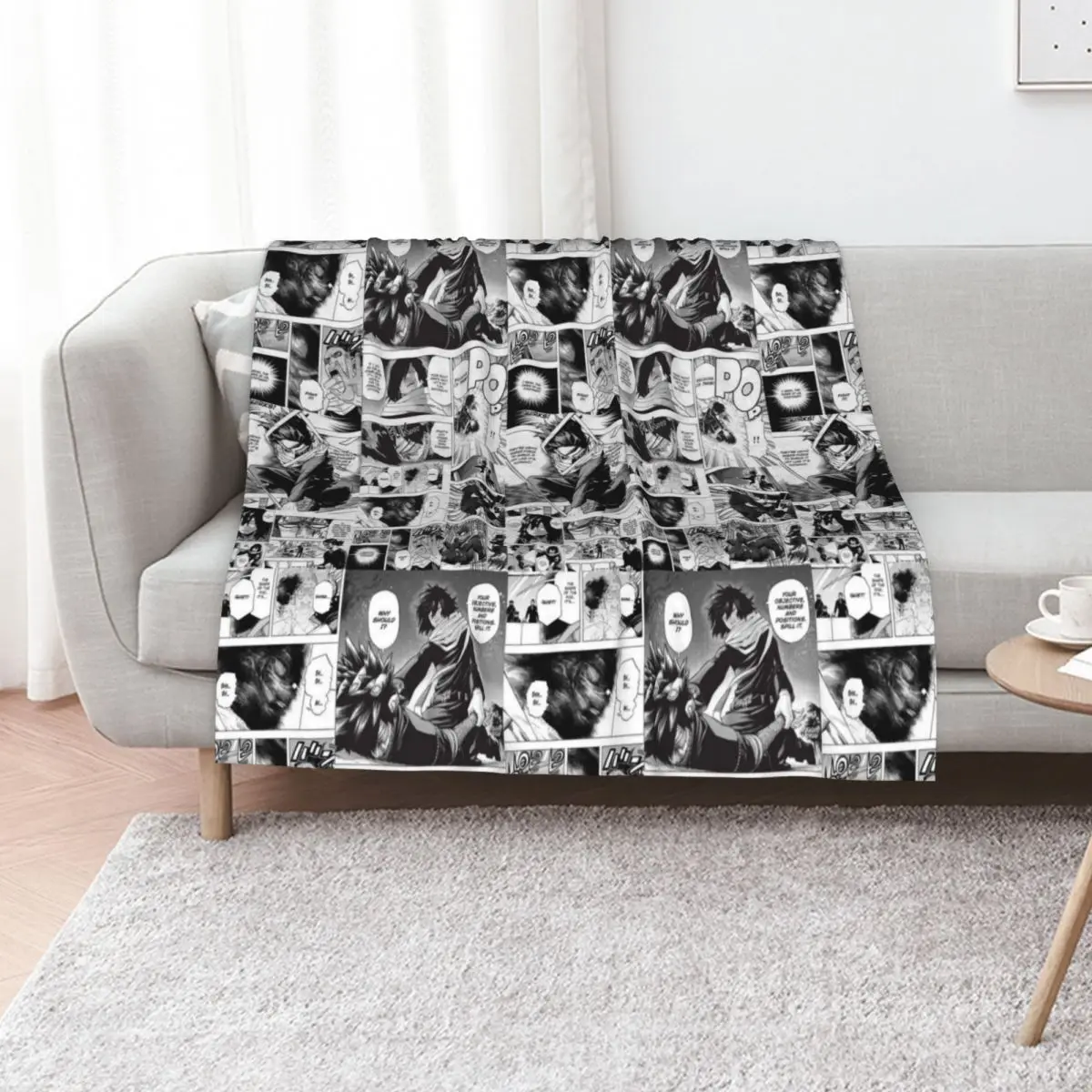 

Aizawa manga panel Throw Blanket halloween Luxury Thicken Blankets Sofas Of Decoration Sleeping Bag Blankets