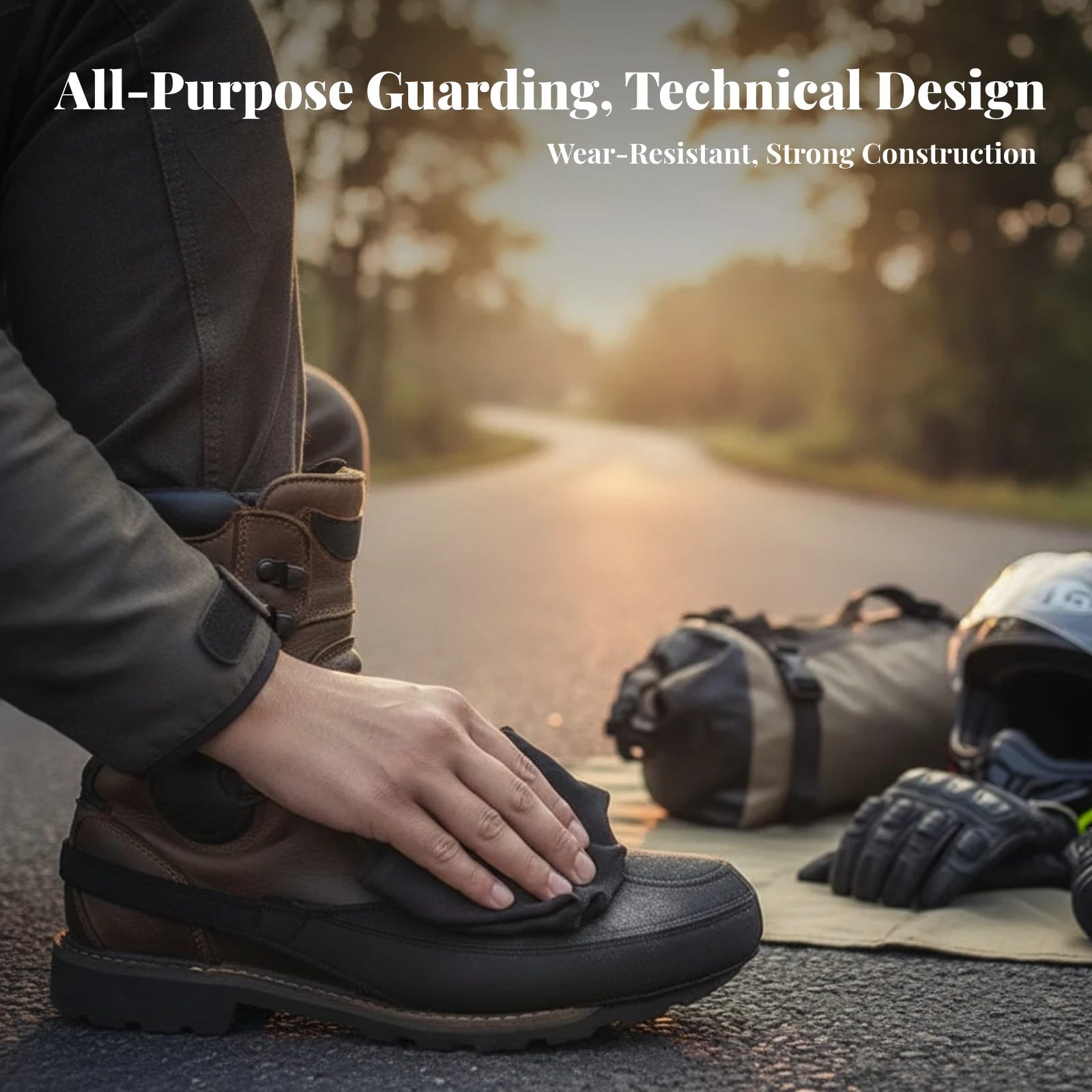 Cycling Shoes For Commute - Motorcycle Shoe Cover Non-Slip Motorcycle Gear