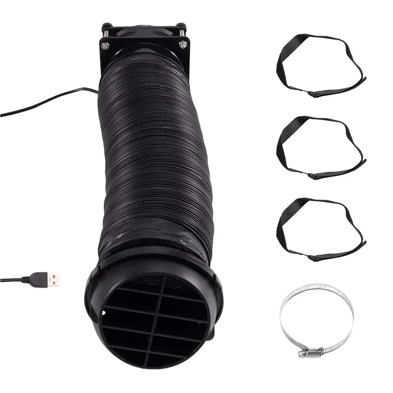 AB56-AC Outlet Adapter Car Vent Extender Foldable Air Vent Extension For RV SUV Truck Back Seat Outdoor Tent Home Camping