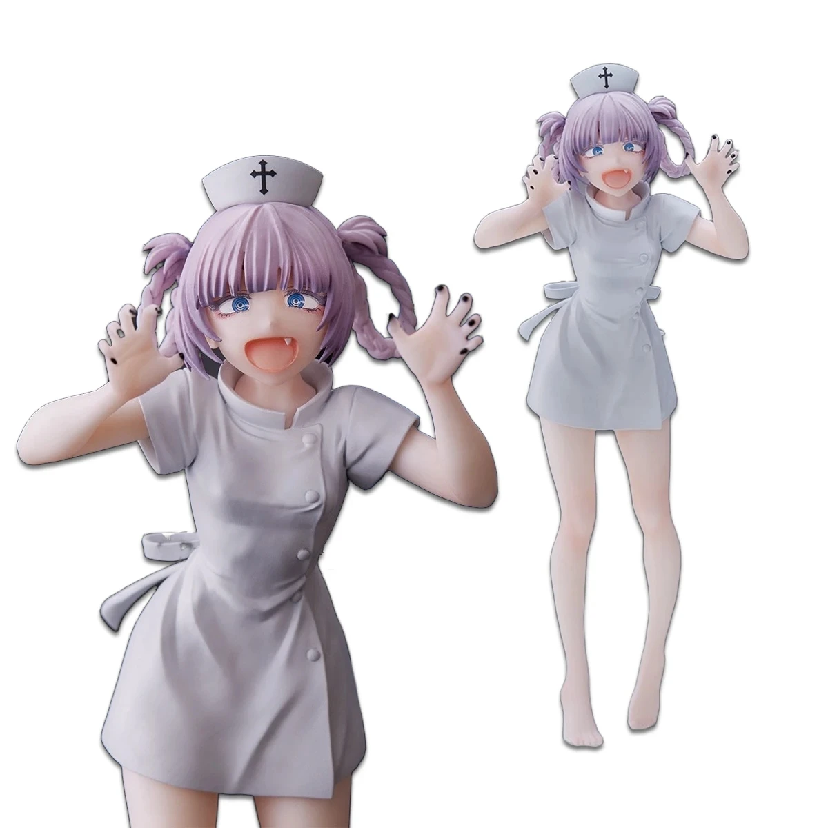 18CM Anime CALL OF THE NIGHT Figure Nanakusa Nazuna White Nurse Dress Up Standing Cute Girl PVC Boxed Gift Toy Collection