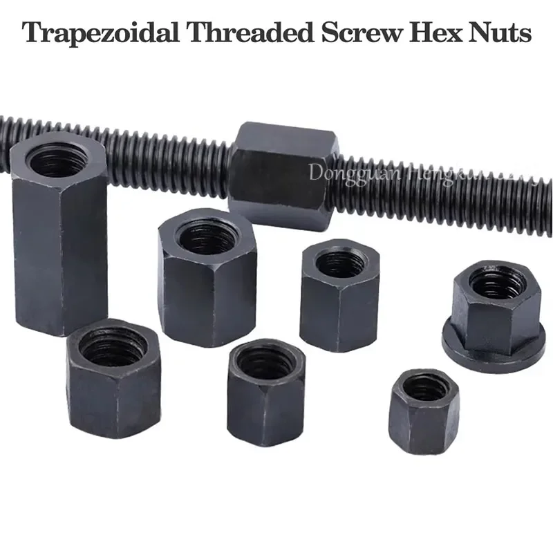 1-10pcs/lot Spur Tooth/Counter Tooth Trapezoid Lead Screw Hexagon Nut T12 14 16 18 20 22 24 25 28 30 32-T45