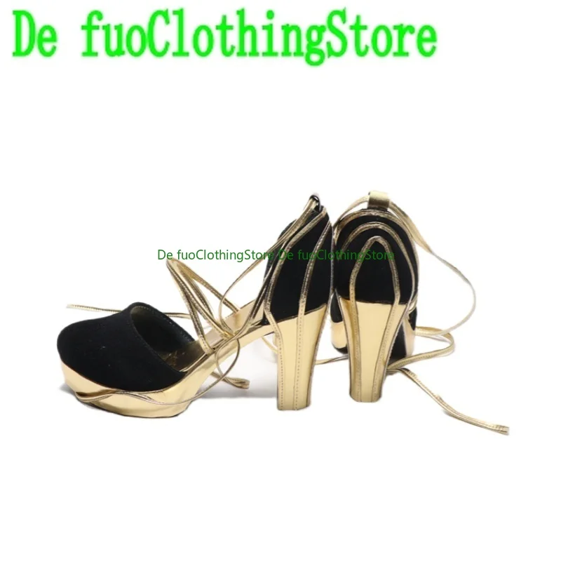 De FuoClothing Ark demain Perception sonore rythme Amiya COS chaussures talons hauts taille chaussures d'exposition Halloween Cosplay chaussures