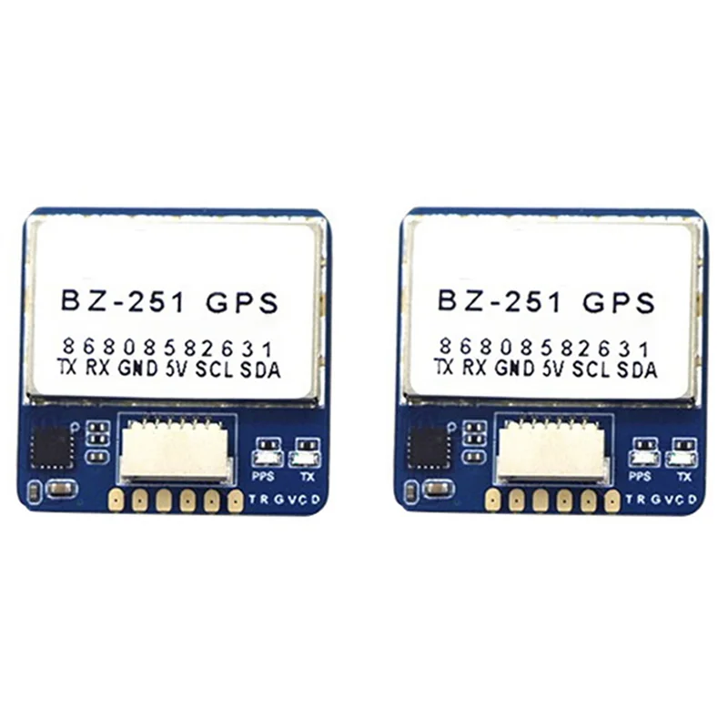 【限定！-】2x-bzgnss-bz-251-gps-デュアルプロトコル-fpv-飛行制御固定翼アウトオブコントロールリターンレスキュードローン部品用