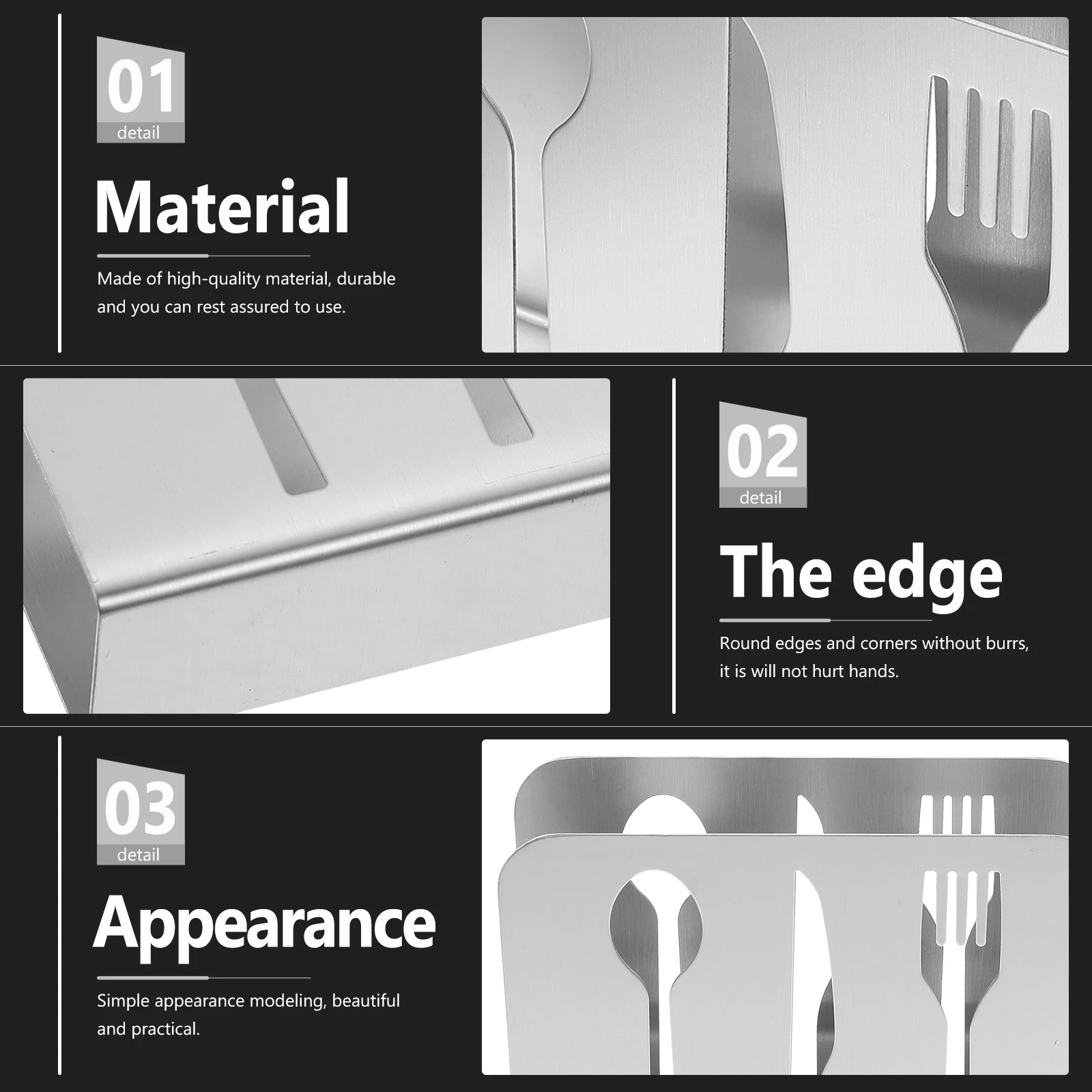 

Stainless Steel Napkin Storage Holder Creative Tissue Rack Stylish Restaurant Napkin Stand Tissue Rack
