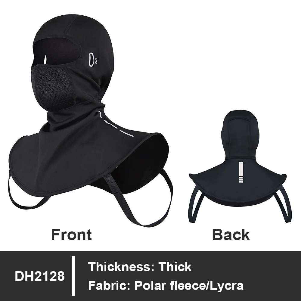 Thermal Fleece Balaclava Windproof Warm Full Face Mask Breathable Neck Cover for Motorcycle Ski MTB Cycling Run Outdoor Sports