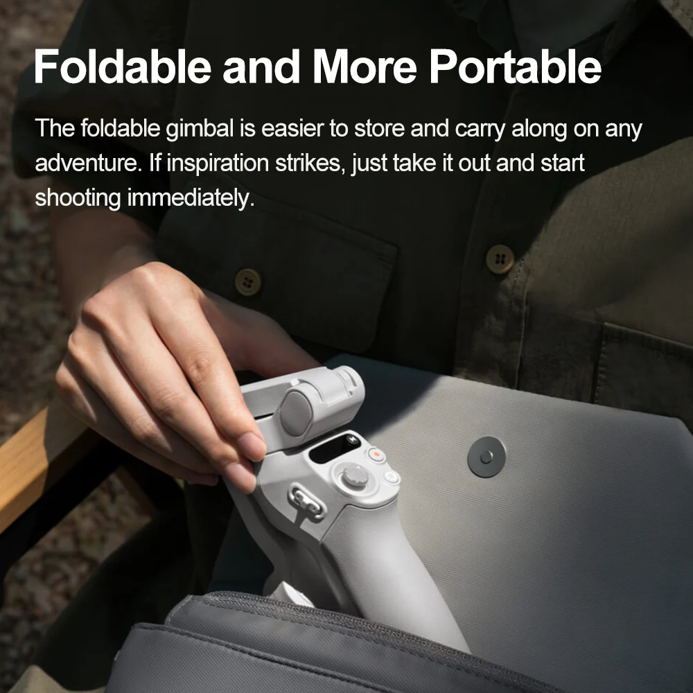 مثبت للهواتف الذكية DJI oعرضي للهواتف الذكية من 3 محاور بنظام OM SE ومثبت بمسار تشغيل مغناطيسي ولفة سريعة تعليمات سهلة لتحرير بنقرة واحدة