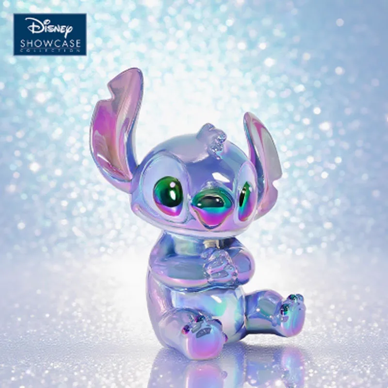 Disney Original Garage Kit Lilo & Stitch Stitch Electroplated Piggy Bank อะนิเมะ Action Figures ของเล่นสําหรับของขวัญเด็กชุดเครื่องประดับ