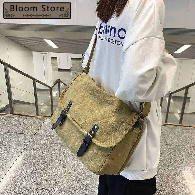 

Y2k Fashion Grunge Preppy Shoulder Bag Japanese Solid All Match Casual Handbags Vintage High-Capacity Students Crossbody Bags
