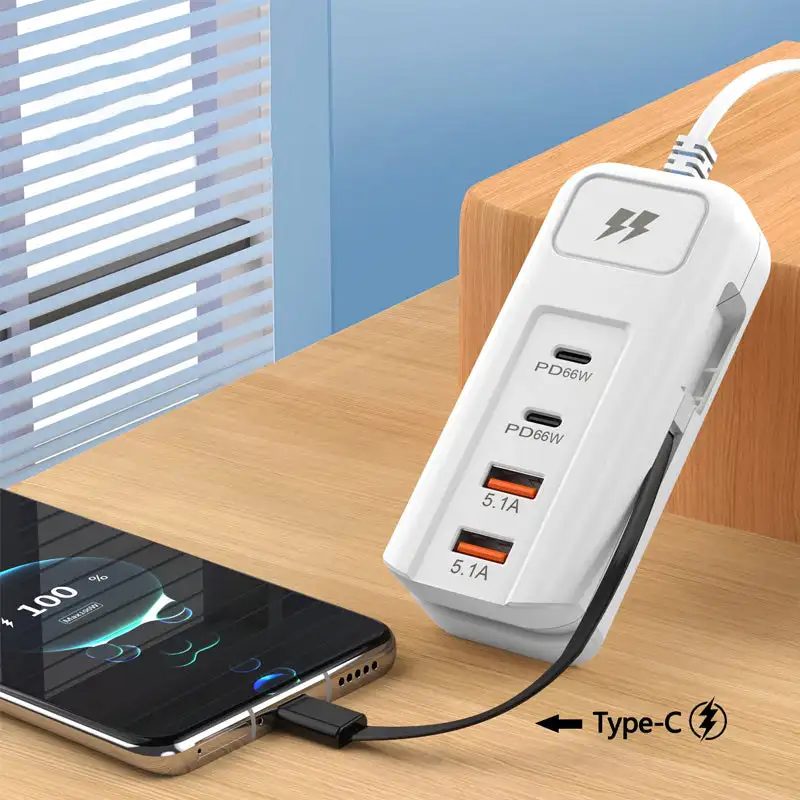 شاحن USB PD نوع C شحن سريع شواحن الحائط السريعة متعدد المنافذ USB مهايئ توزيع الهاتف المحمول الولايات المتحدة التوصيل USB نوع C شاحن سريع