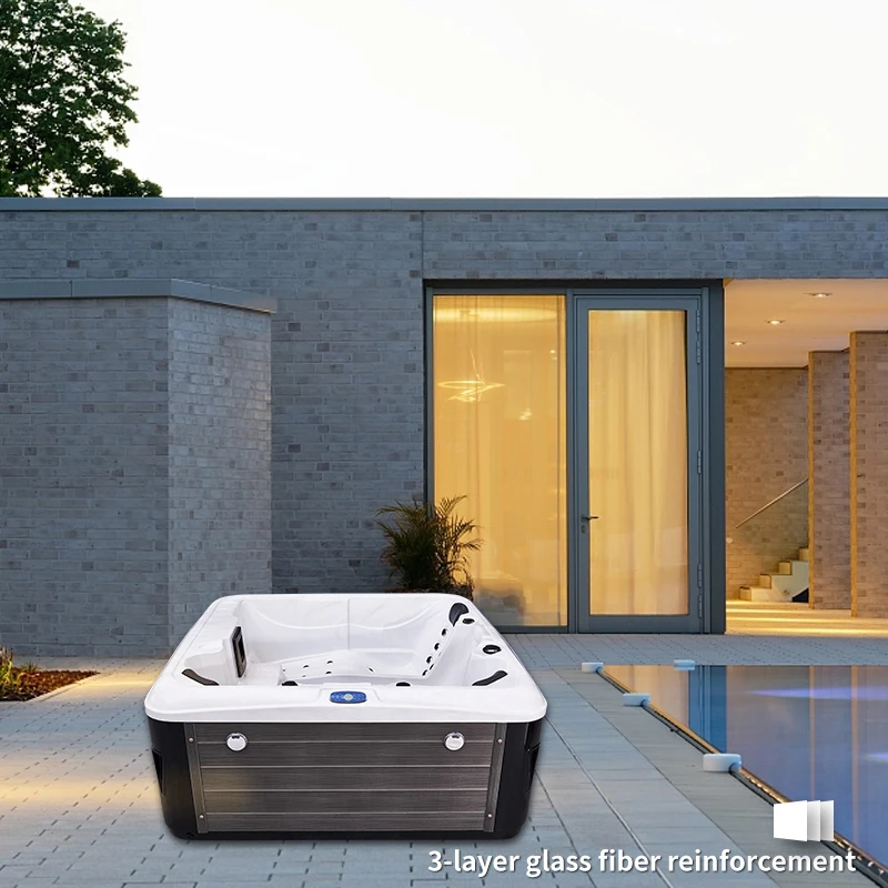 5 Person Outdoor Acrylic Hot Tub Whirlpool Massage Spa Bath Tub With Control System