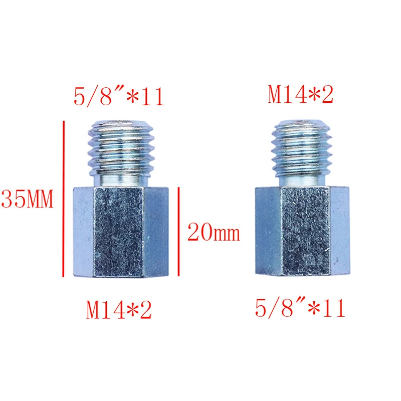 Adaptador de diferentes hilos para amoladora angular, brocas de núcleo de diamante de M14 a M10 o M14 a 5/8, 11 o 5/8, a M14