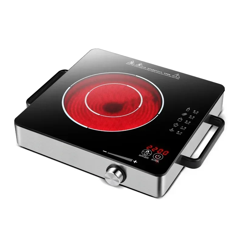 Electrical Magnetic Waterproof Induction Cooker Hob Oven Hot Pot Stove With Timer Ceramic Heating Furnace Cooktop Plate 2200W EU