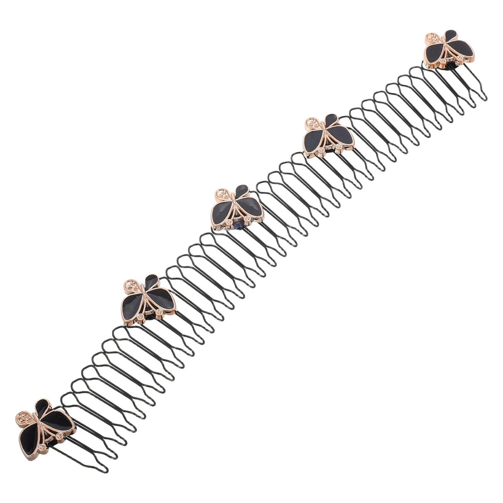 

Invisible Butterfly Pearl Hair Clip Comb for Women Elegant Updo Styling Tool Secure Flyaway Control Daily Wear Special Occasion