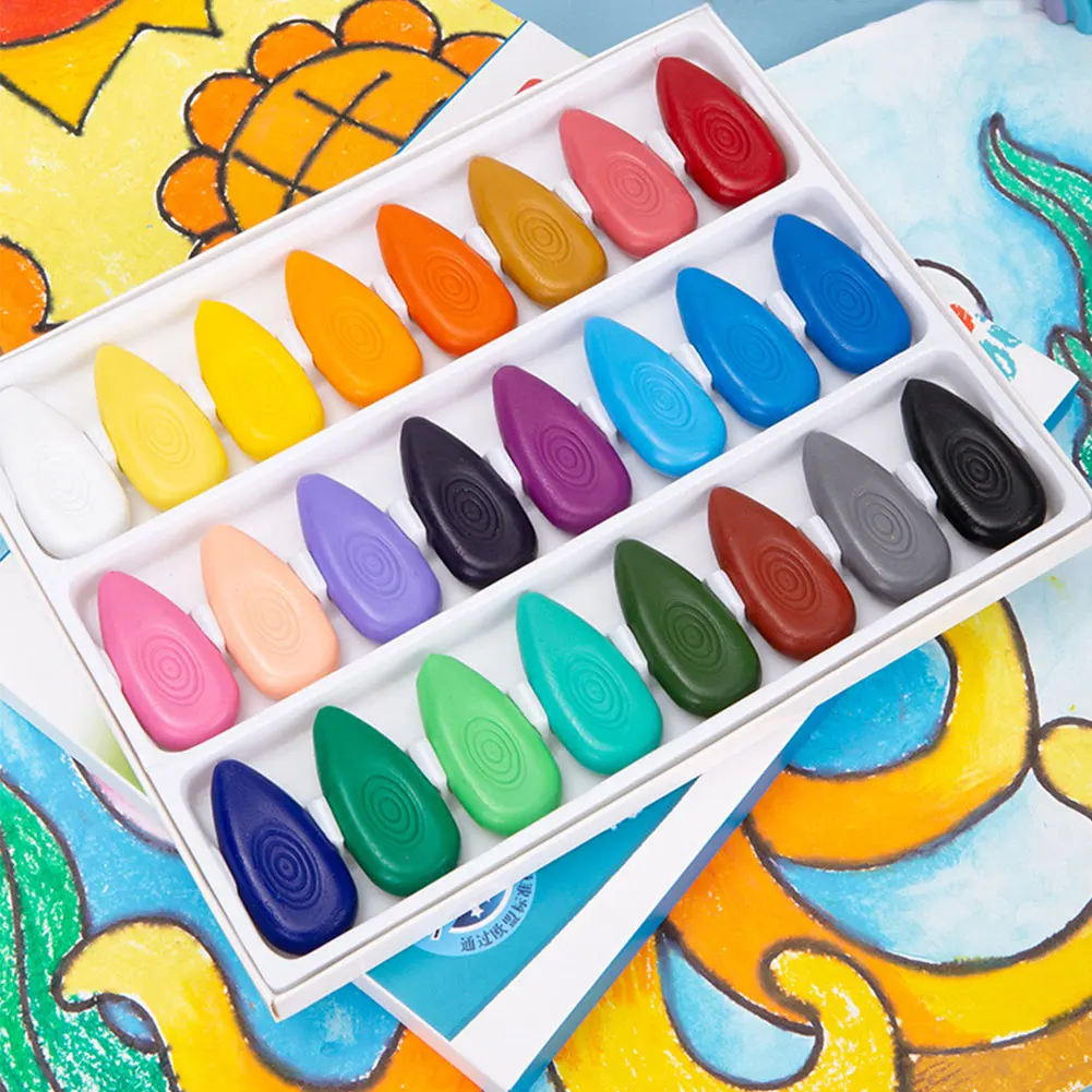 12 Pastelli Colorati Lavabili Per Bambini – Forma Triangolare, Atossici, Dai 12 Mesi In Su