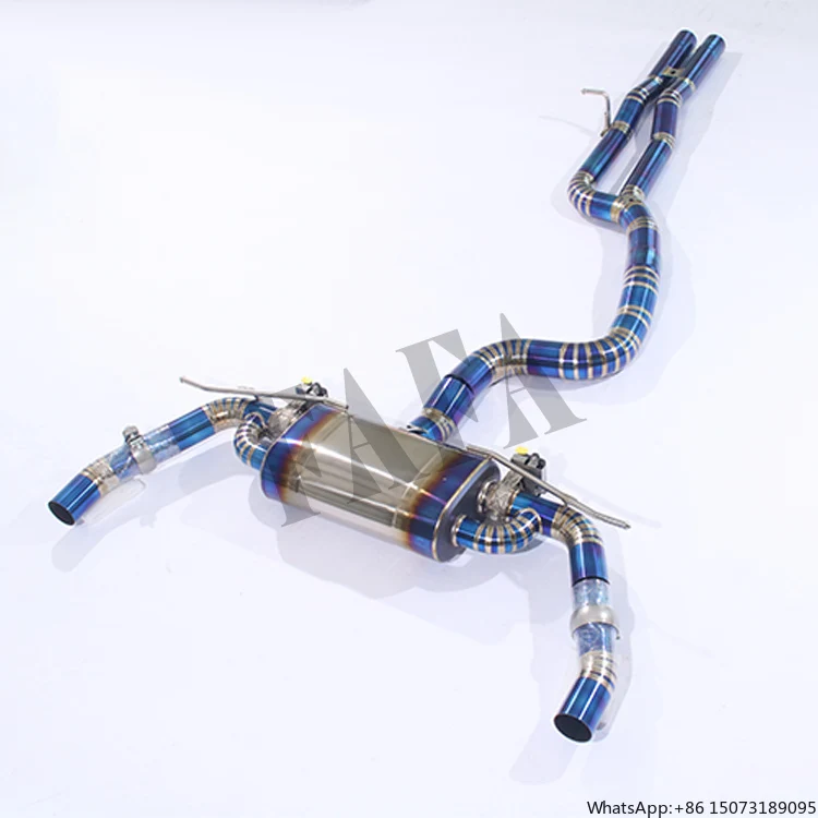 

For RS3 Titanium Exhaust System Mid-tail High-performance Catback Exhaust Pipe Electric Valve Muffler