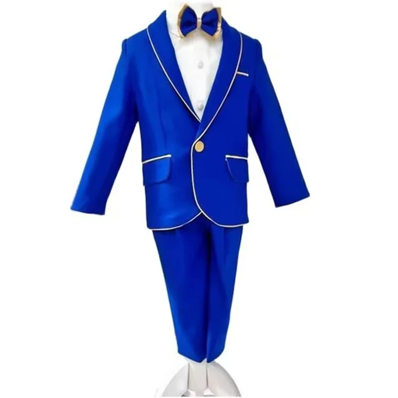 

Flower Boy Wedding Suit 2-18 Years Teenage Boy Suits Outfits Set Spring Autumn Elegant Boy Formal Performance Costume Suit Set