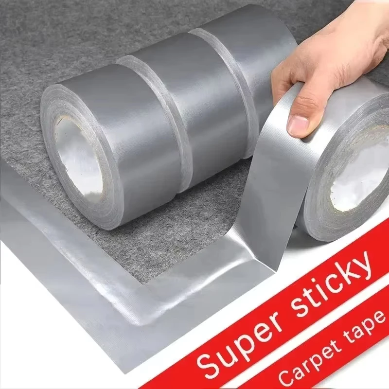 Wasserdichtes, strapazierfähiges Industrie-Klebeband, superklebendes Gewebeband, Teppichbindung, wasserdichtes Klebeband für Bodenreparaturen, Heimwerker-Bündel