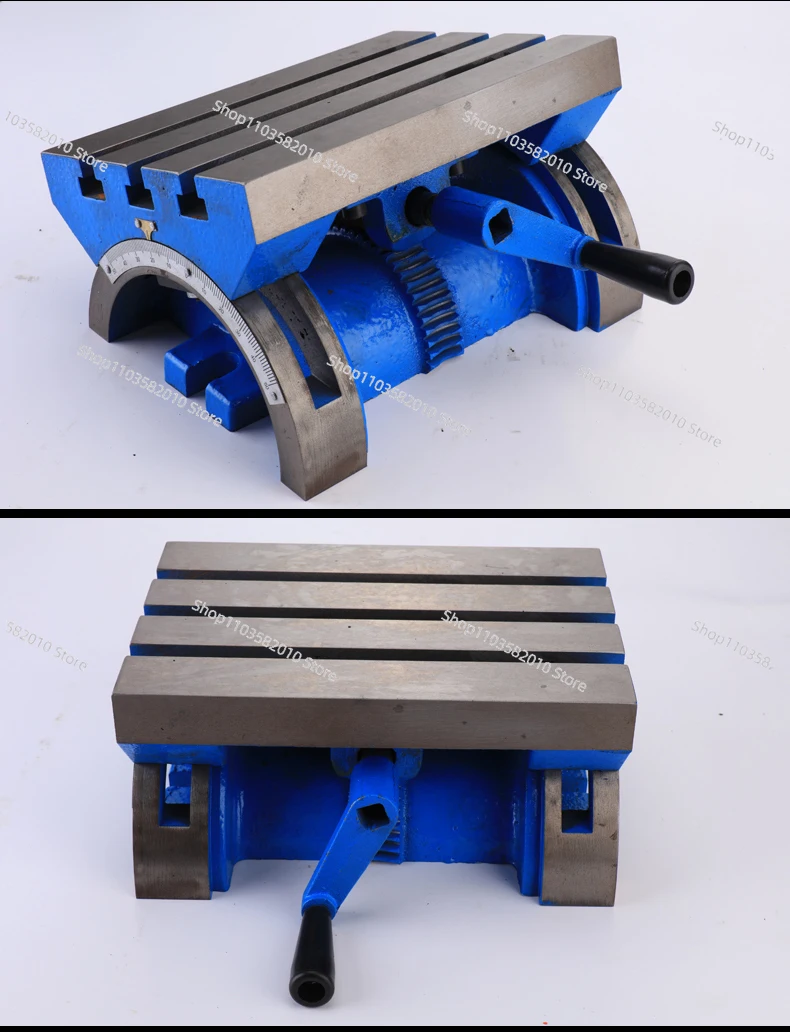 7 Inch Adjustable Angle Worktable, Tiltable Angle Platform, Milling Machine, Drilling Machine Worktable